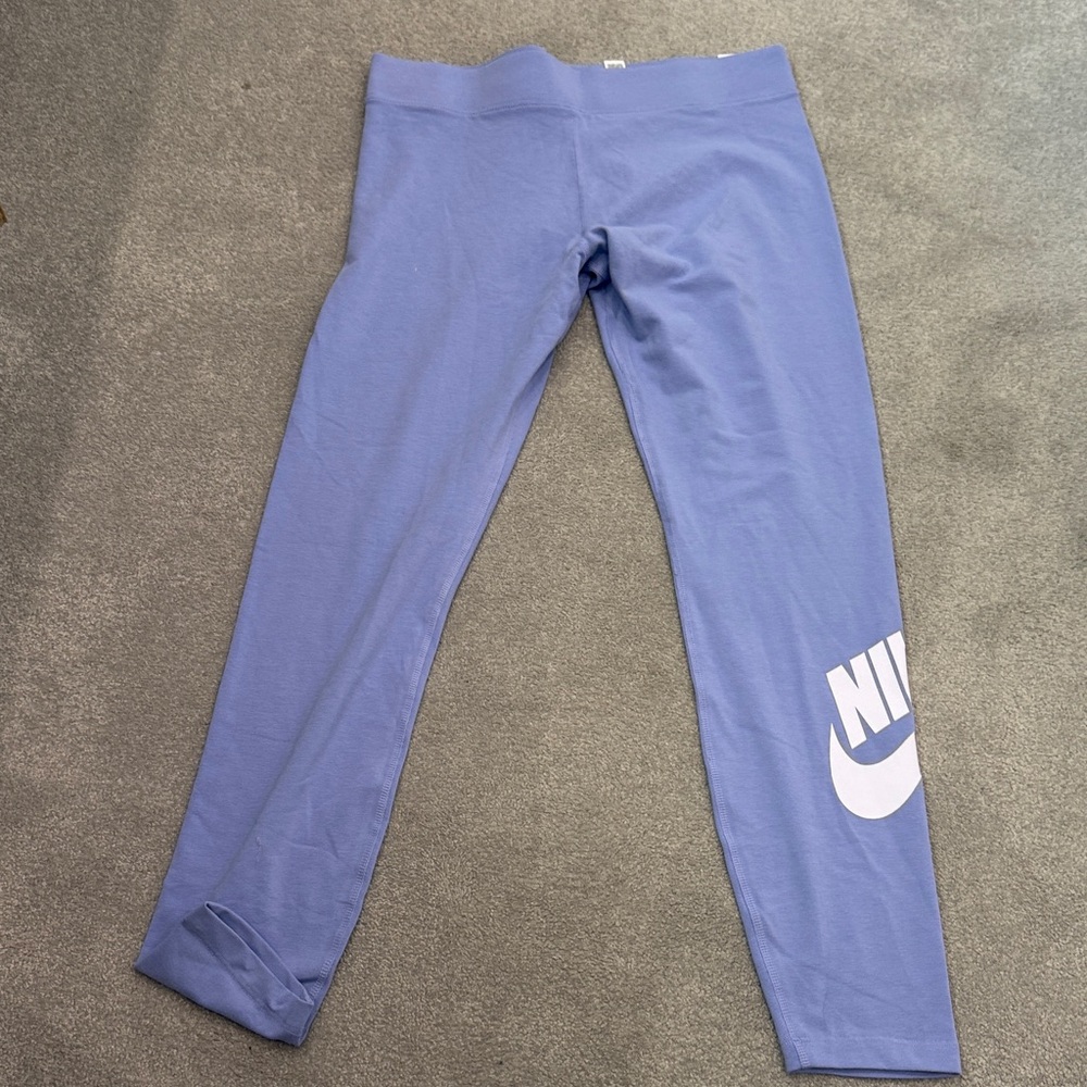 Nike Lavender Leggings with White Logo